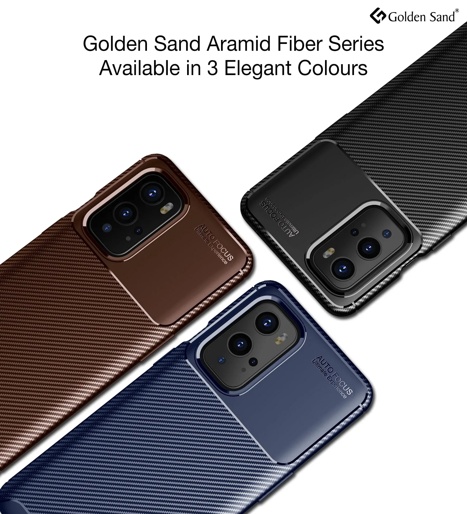 Aramid Fibre Series Shockproof Armor Back Cover for OnePlus 9 Pro, 6.7 inch, Brown