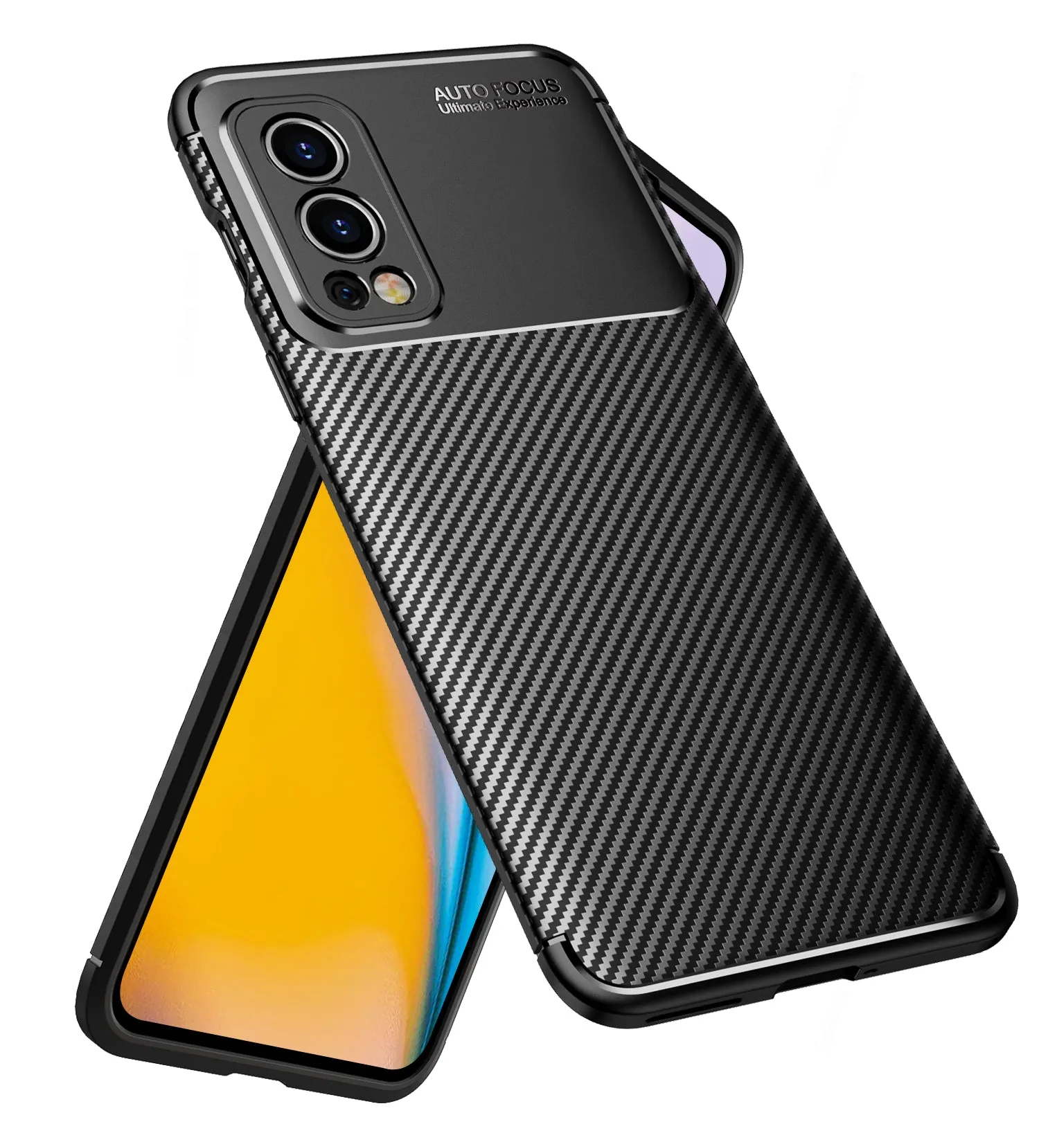 Aramid Fibre Series Shockproof Armor Back Cover for OnePlus Nord 2 5G, 6.43 inch, Black