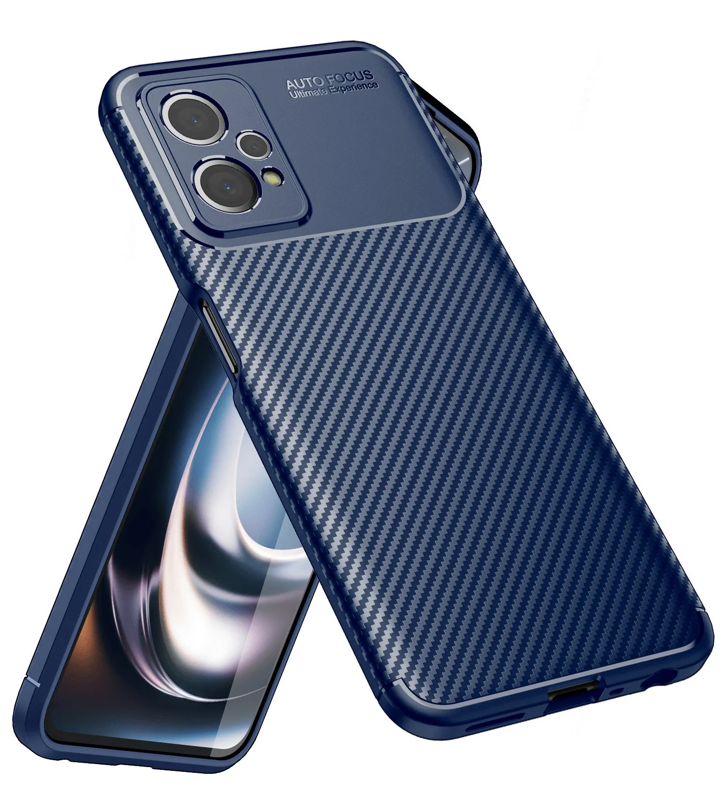 Aramid Fibre Series Shockproof Armor Back Cover for OnePlus Nord CE 2 Lite 5G, 6.59 inch, Blue