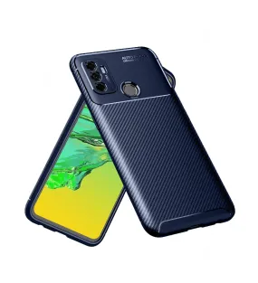 Aramid Fibre Series Shockproof Armor Back Cover for Oppo A53, Oppo A33 (2020), Blue