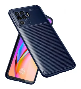 Aramid Fibre Series Shockproof Armor Back Cover for Oppo F19 Pro, 6.43 inch, Blue