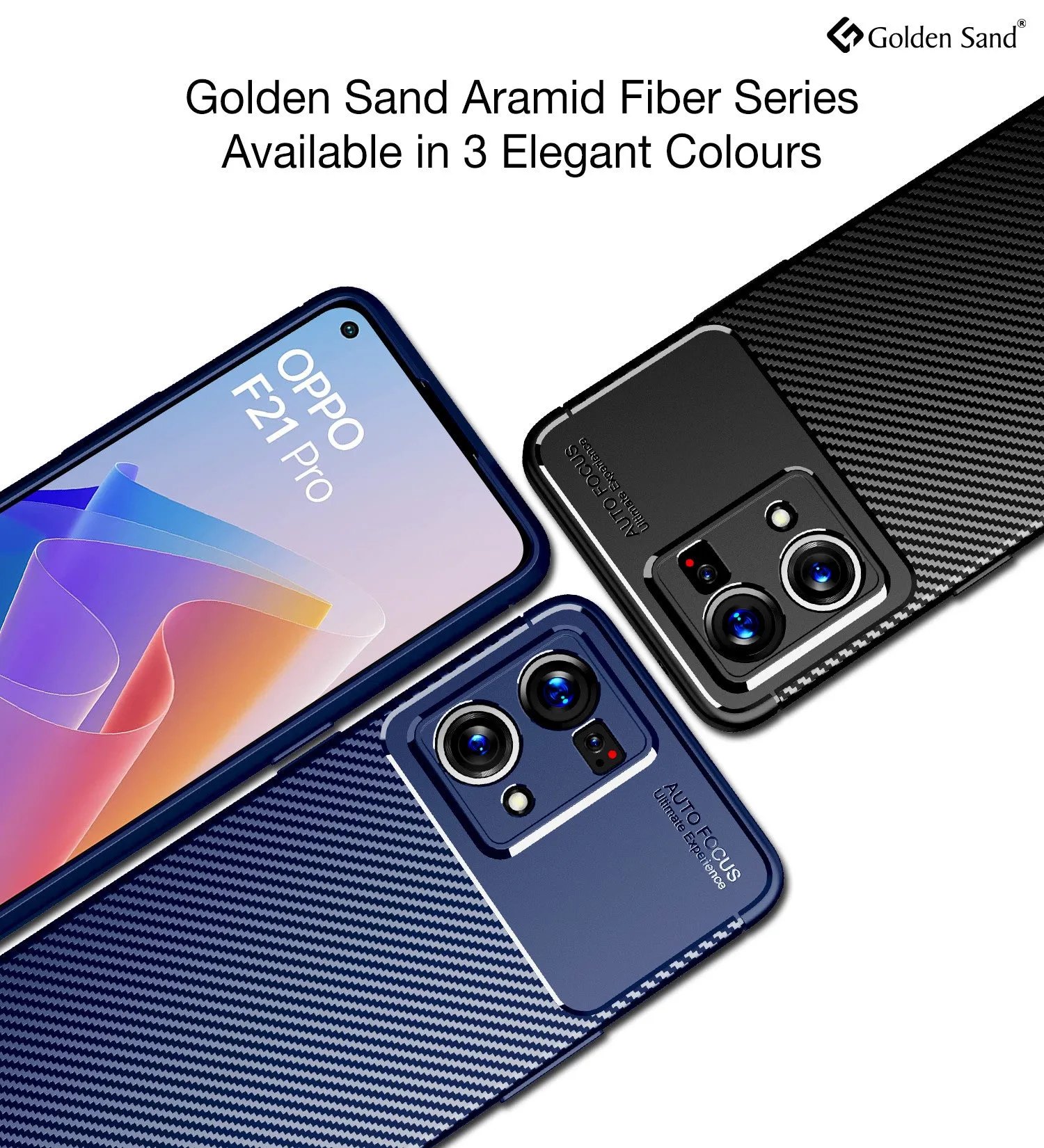 Aramid Fibre Series Shockproof Armor Back Cover for Oppo F21s Pro 4G, Oppo F21 Pro 4G, 6.43 inch, Black