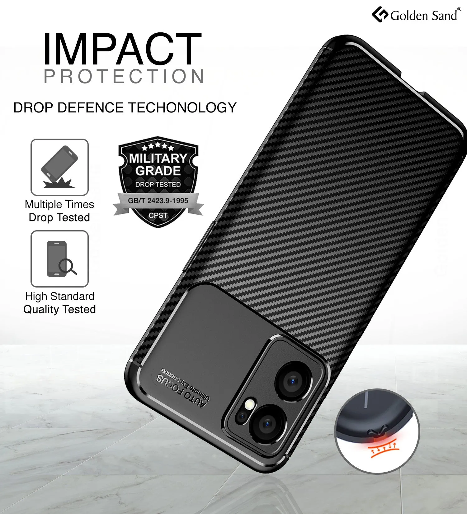 Aramid Fibre Series Shockproof Armor Back Cover for OPPO Reno 7 5G, 6.43 inch, Black