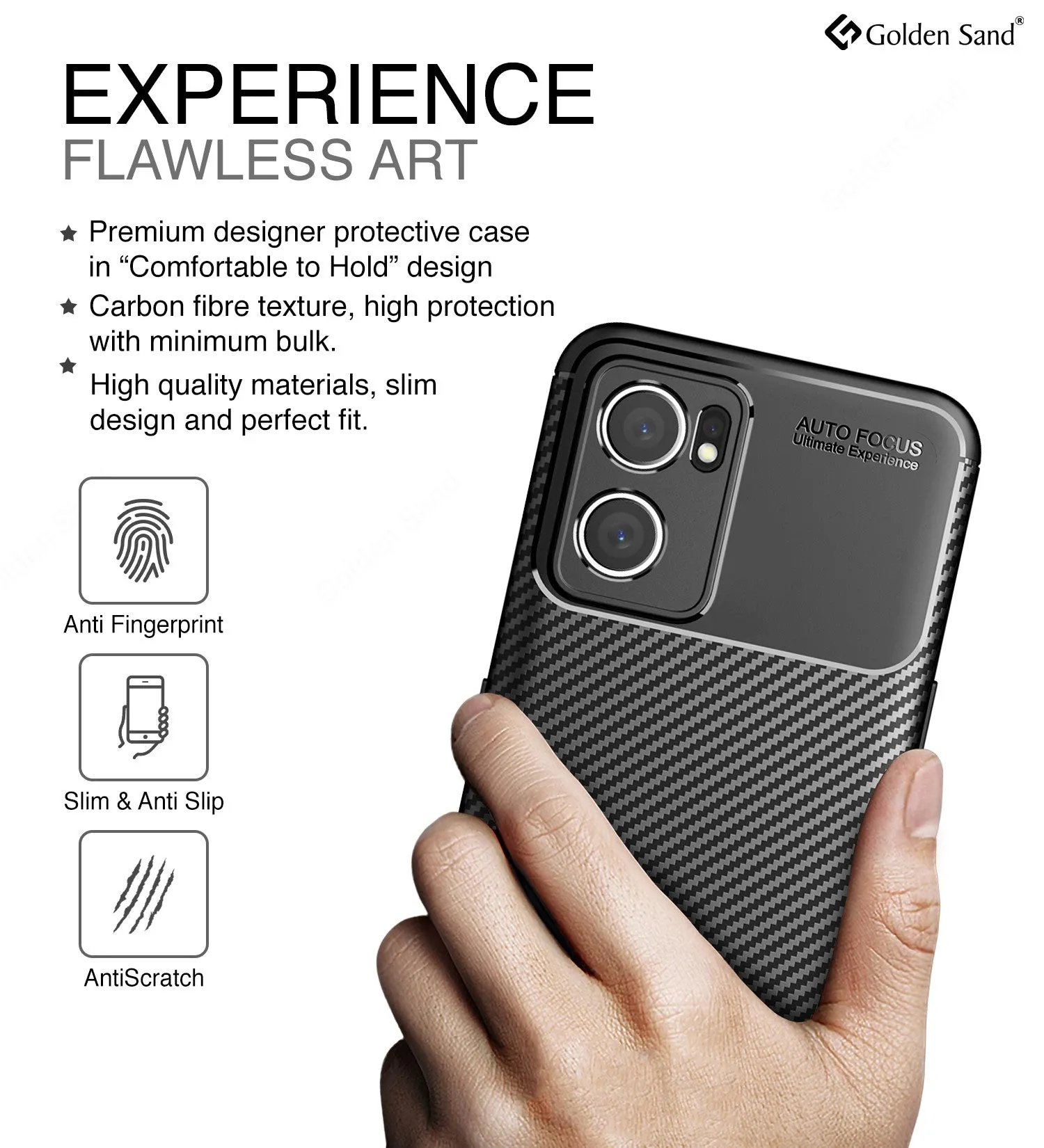 Aramid Fibre Series Shockproof Armor Back Cover for OPPO Reno 7 5G, 6.43 inch, Black
