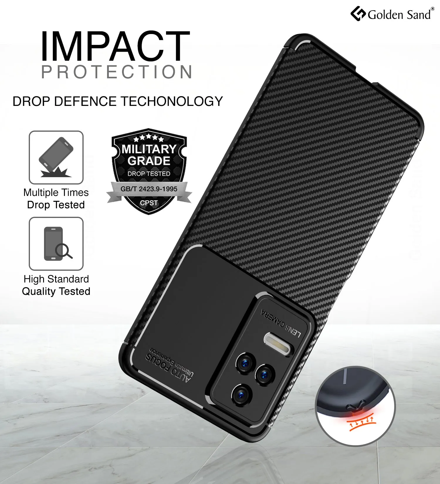 Aramid Fibre Series Shockproof Armor Back Cover for POCO F4 5G, 6.67 inch, Black