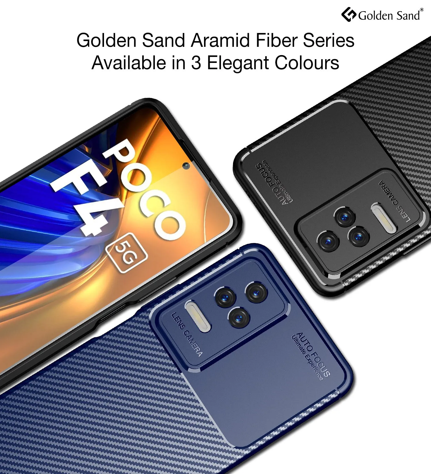 Aramid Fibre Series Shockproof Armor Back Cover for POCO F4 5G, 6.67 inch, Black