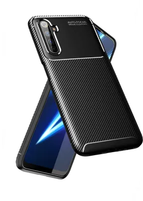 Aramid Fibre Series Shockproof Armor Back Cover for Realme 6 Pro 6.6 inch, Black