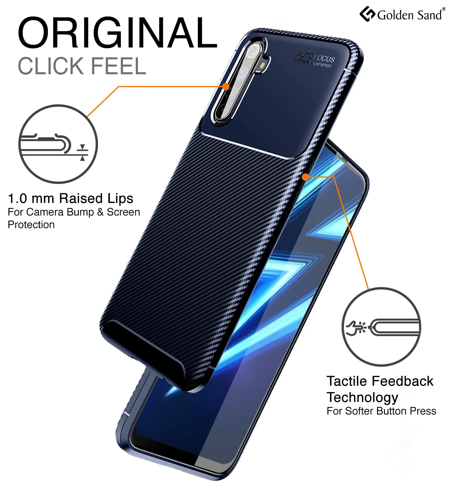Aramid Fibre Series Shockproof Armor Back Cover for Realme 6 Pro 6.6 inch, Blue
