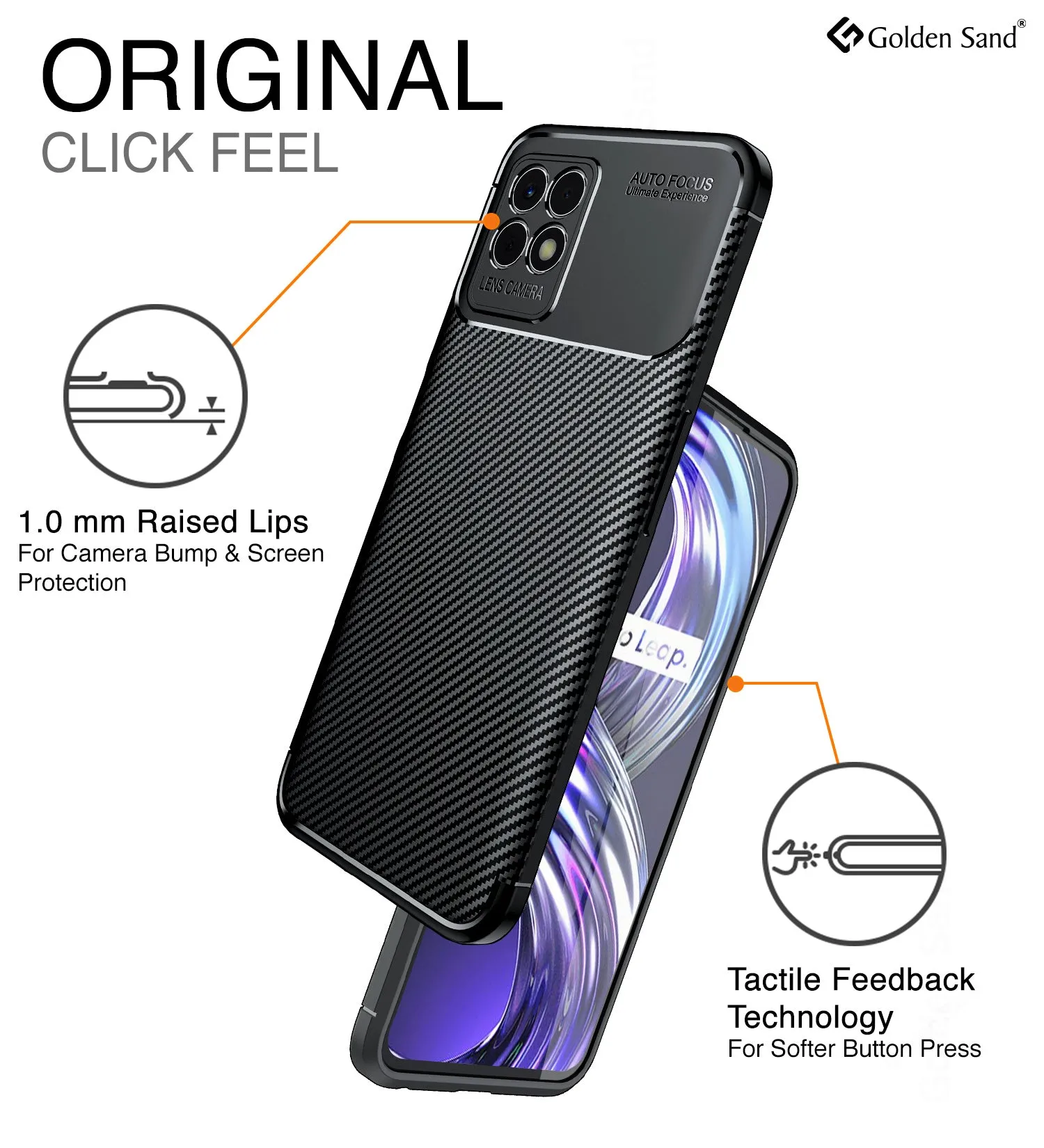 Aramid Fibre Series Shockproof Armor Back Cover for Realme 8i, realme narzo 50 4G, 6.6 inch, Black