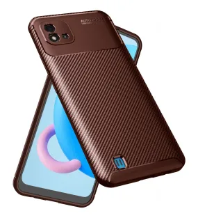 Aramid Fibre Series Shockproof Armor Back Cover for Realme C20, Realme C11 (2021), 6.5 inch, Brown
