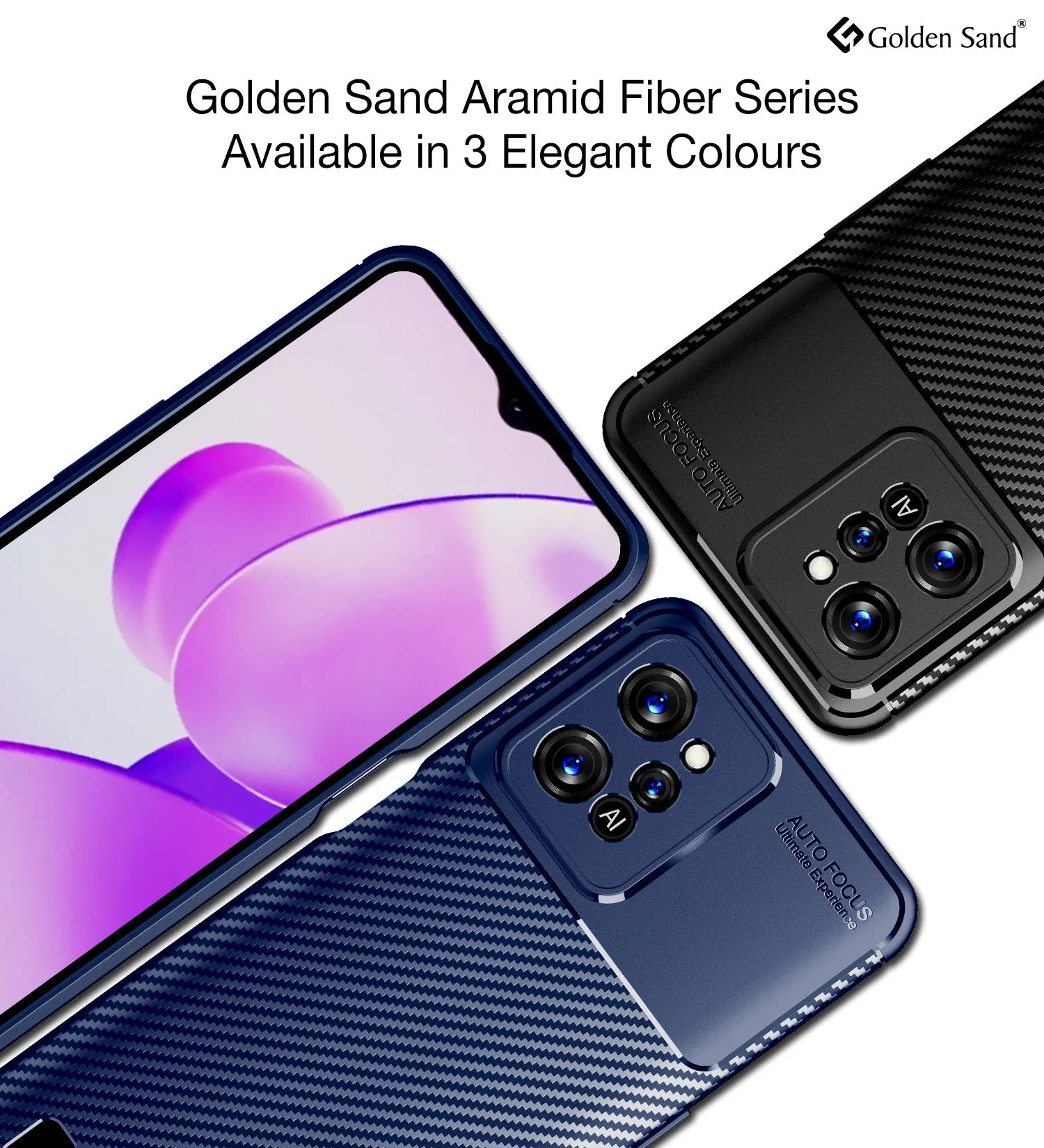 Aramid Fibre Series Shockproof Armor Back Cover for Realme C31, 6.5 inch, Black
