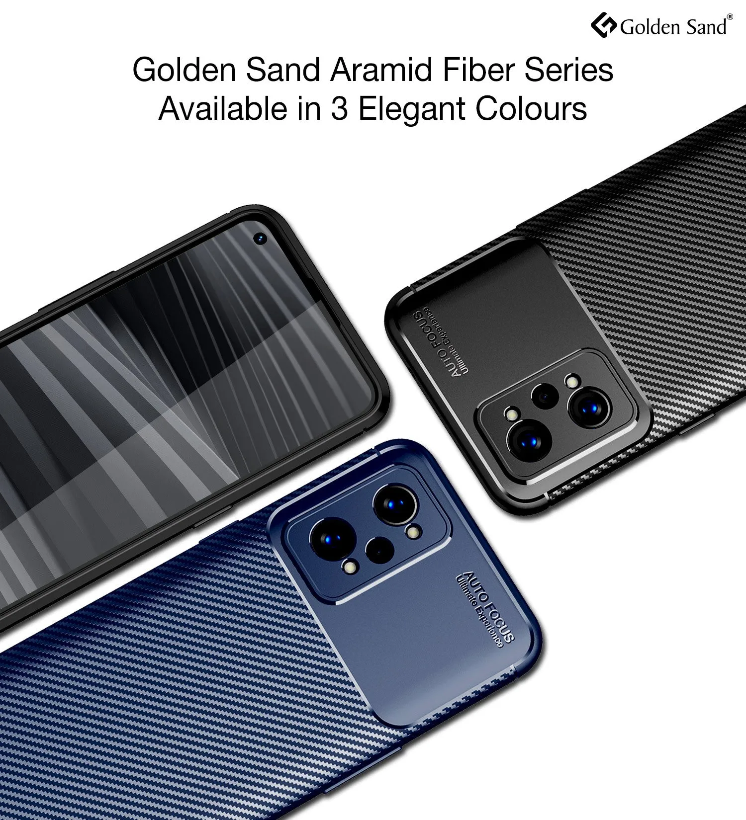 Aramid Fibre Series Shockproof Armor Back Cover for Realme GT 2 Pro, 6.7 inch, Black