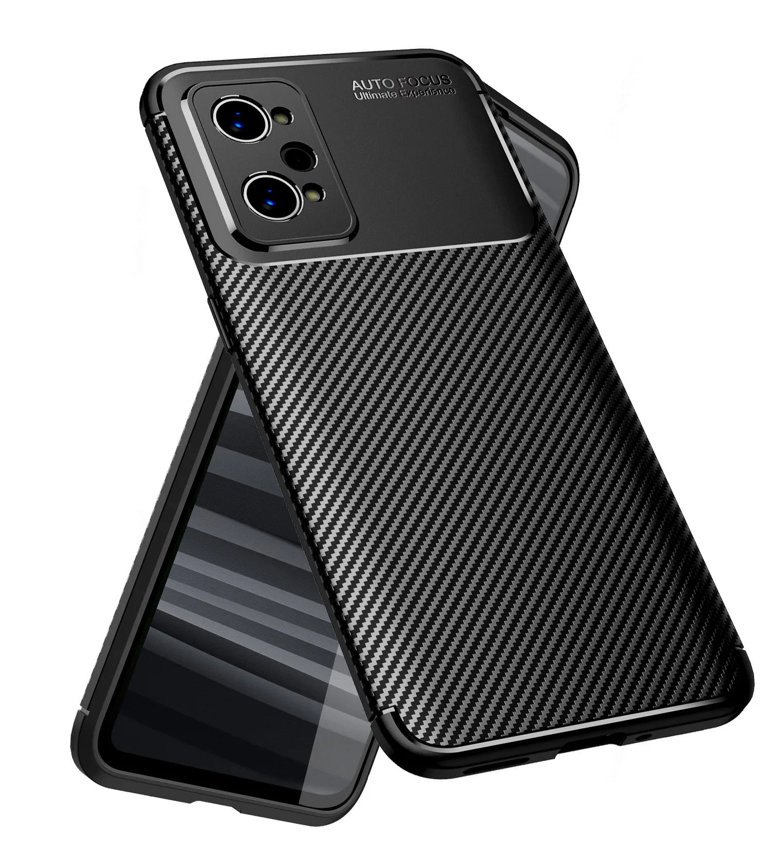 Aramid Fibre Series Shockproof Armor Back Cover for Realme GT 2 Pro, 6.7 inch, Black