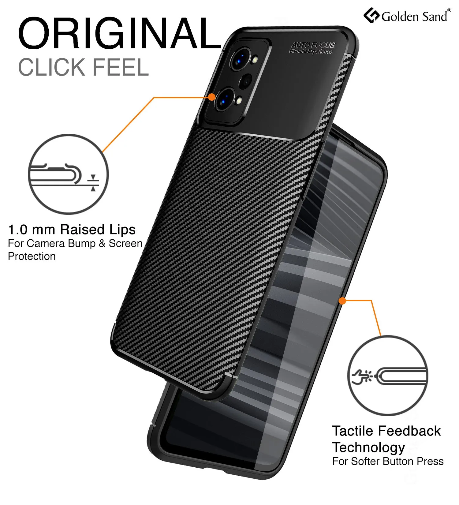 Aramid Fibre Series Shockproof Armor Back Cover for Realme GT 2 Pro, 6.7 inch, Black