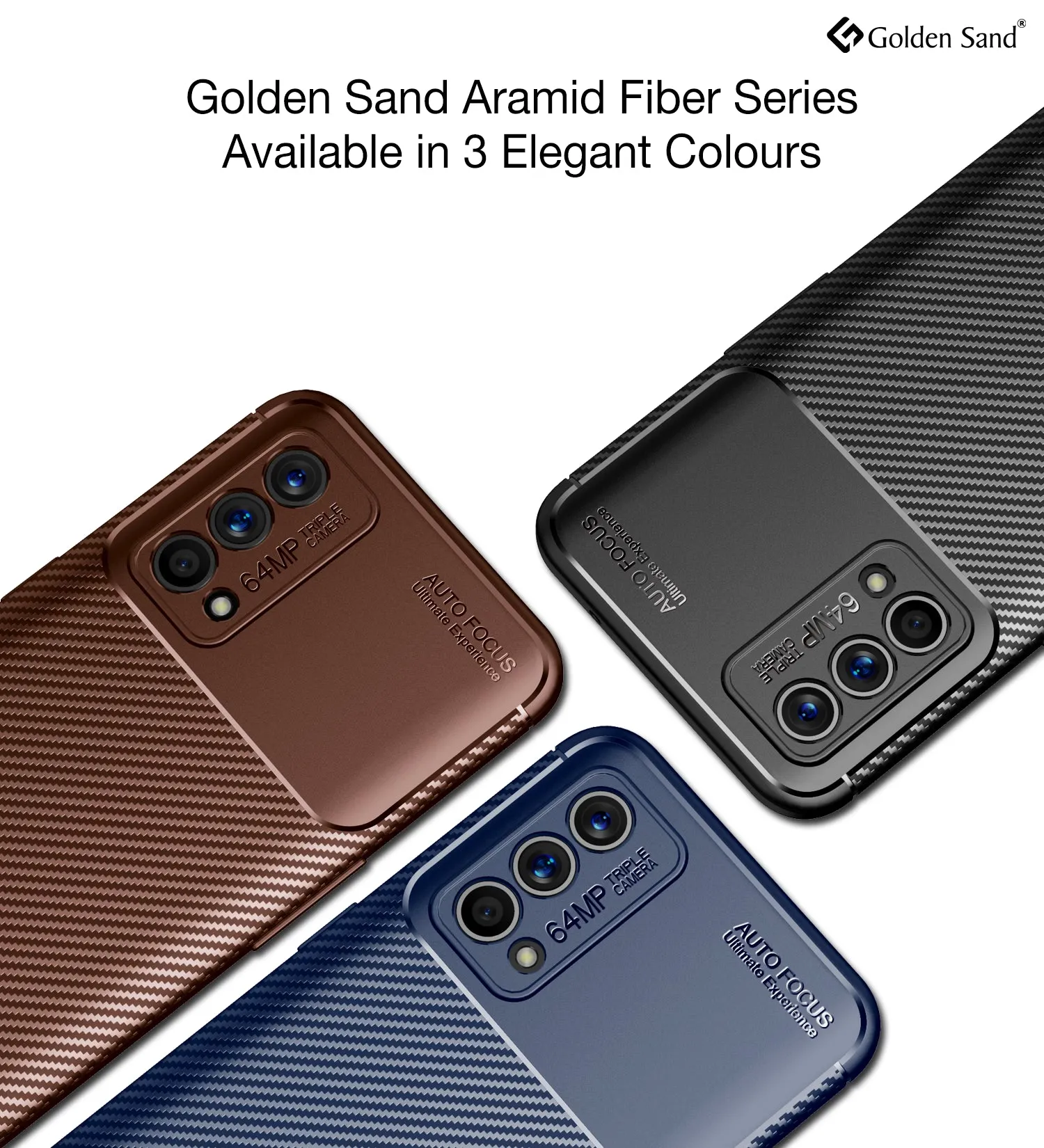 Aramid Fibre Series Shockproof Armor Back Cover for Realme GT Master Edition, 6.43 inch, Blue