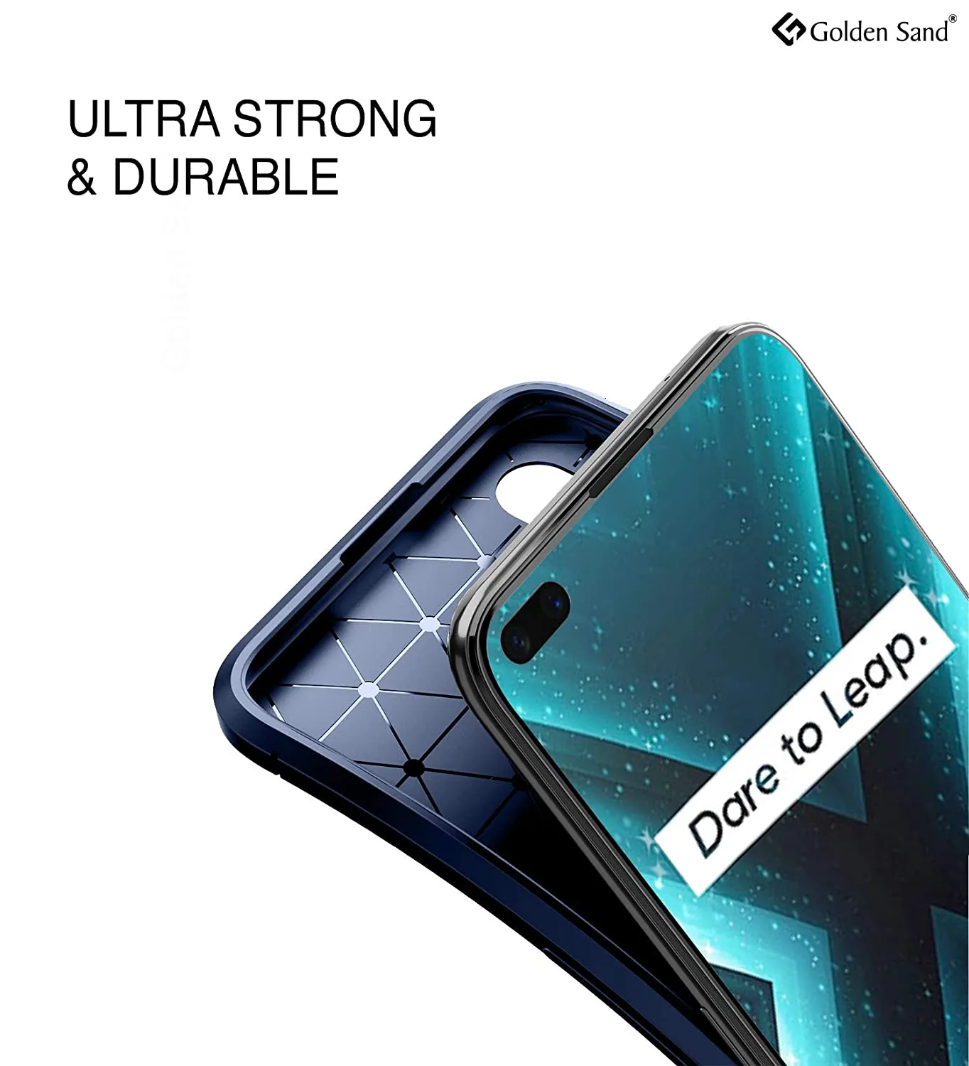 Aramid Fibre Series Shockproof Armor Back Cover for Realme X3, Realme X3 Super Zoom 6.6 inch, Blue