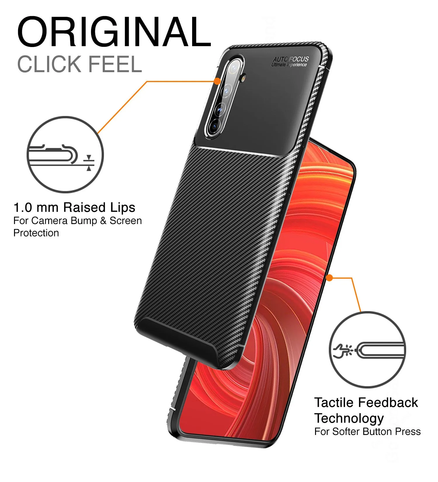 Aramid Fibre Series Shockproof Armor Back Cover for Realme X50 Pro, Moss Black