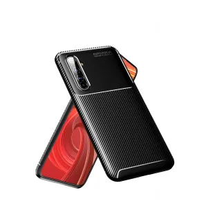 Aramid Fibre Series Shockproof Armor Back Cover for Realme X50 Pro, Moss Black