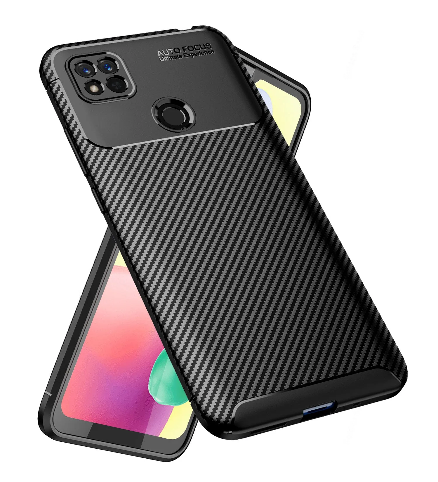 Aramid Fibre Series Shockproof Armor Back Cover for Redmi 10A, 6.53 inch, Black