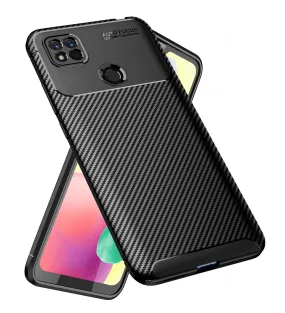 Aramid Fibre Series Shockproof Armor Back Cover for Redmi 10A, 6.53 inch, Black