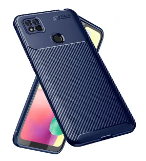 Aramid Fibre Series Shockproof Armor Back Cover for Redmi 10A, 6.53 inch, Blue
