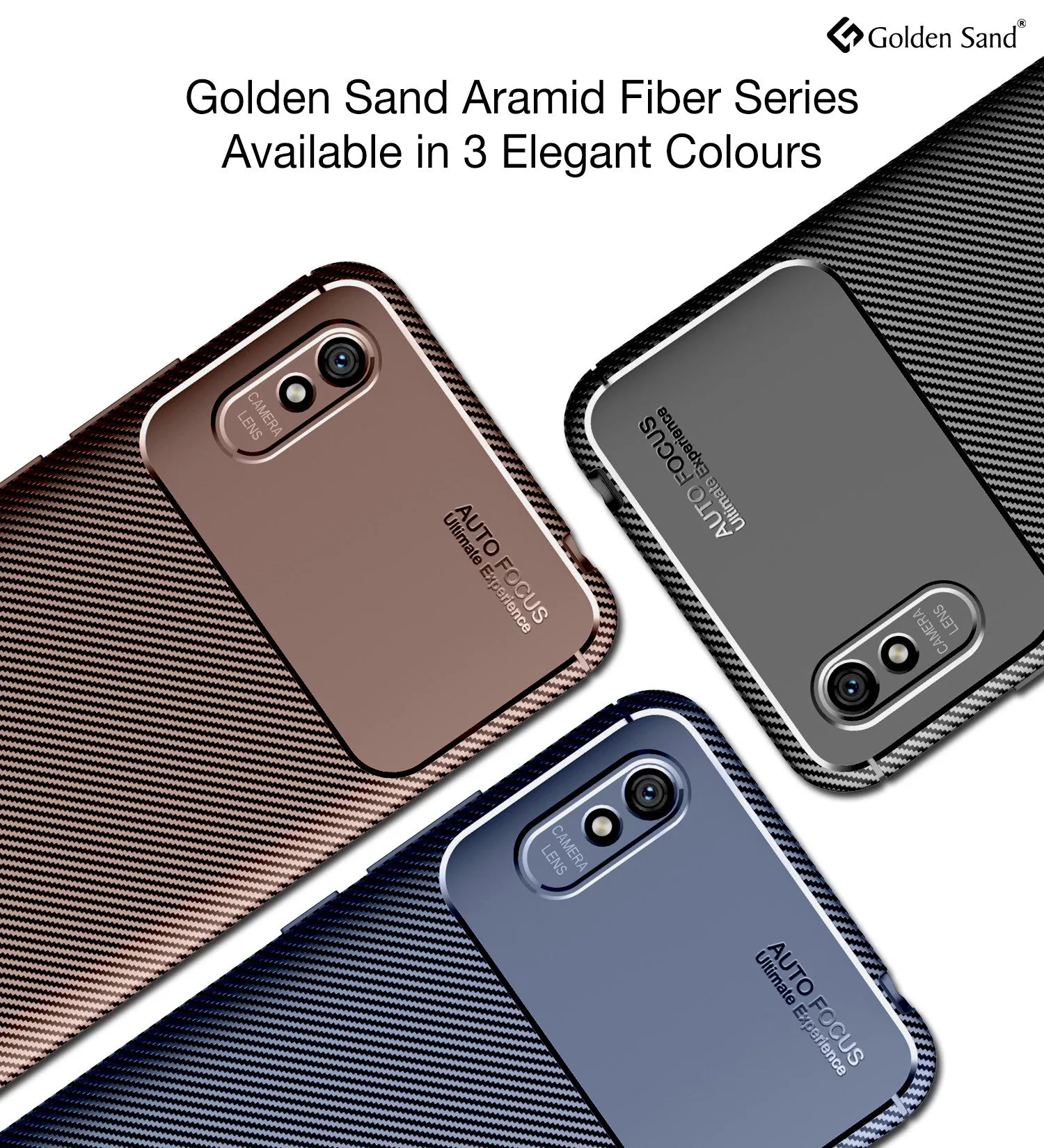 Aramid Fibre Series Shockproof Armor Back Cover for Redmi 9i, Sea Blue