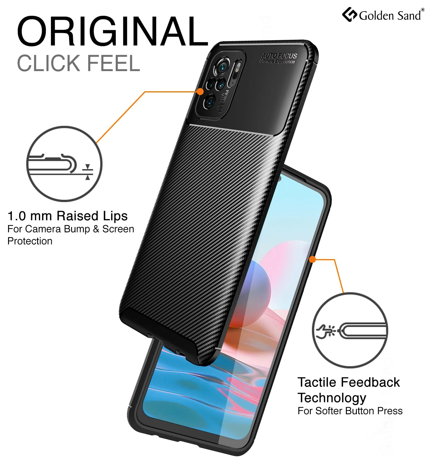 Aramid Fibre Series Shockproof Armor Back Cover for REDMI Note 11 SE, Xiaomi Redmi Note 10, Xiaomi Redmi Note 10S, 6.43 inch, Black
