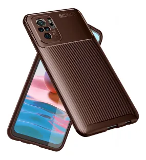 Aramid Fibre Series Shockproof Armor Back Cover for REDMI Note 11 SE, Xiaomi Redmi Note 10, Xiaomi Redmi Note 10S, 6.43 inch, Brown