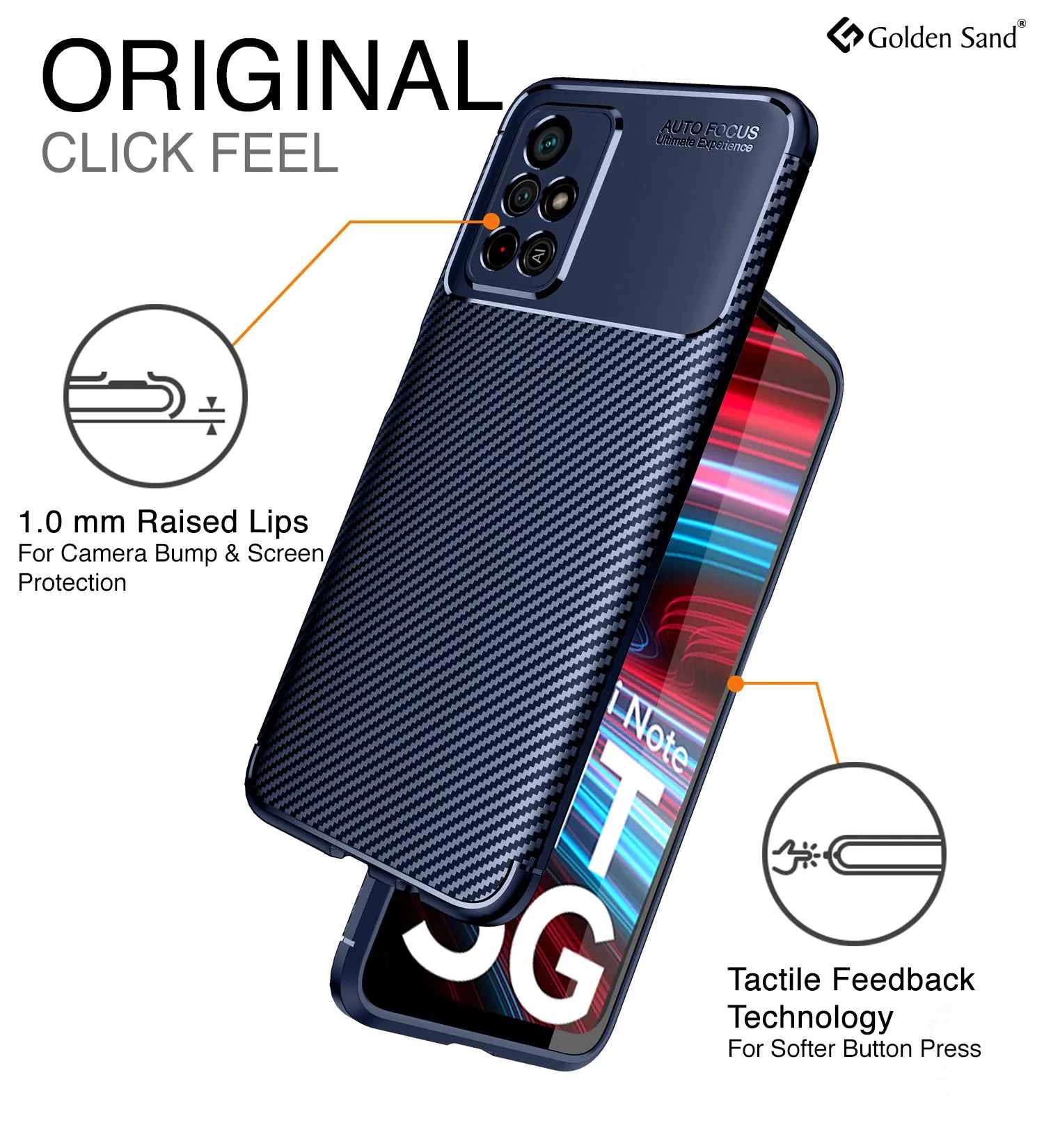 Aramid Fibre Series Shockproof Armor Back Cover for Redmi Note 11T 5G, Poco M4 Pro 5G, 6.6 inch, Blue