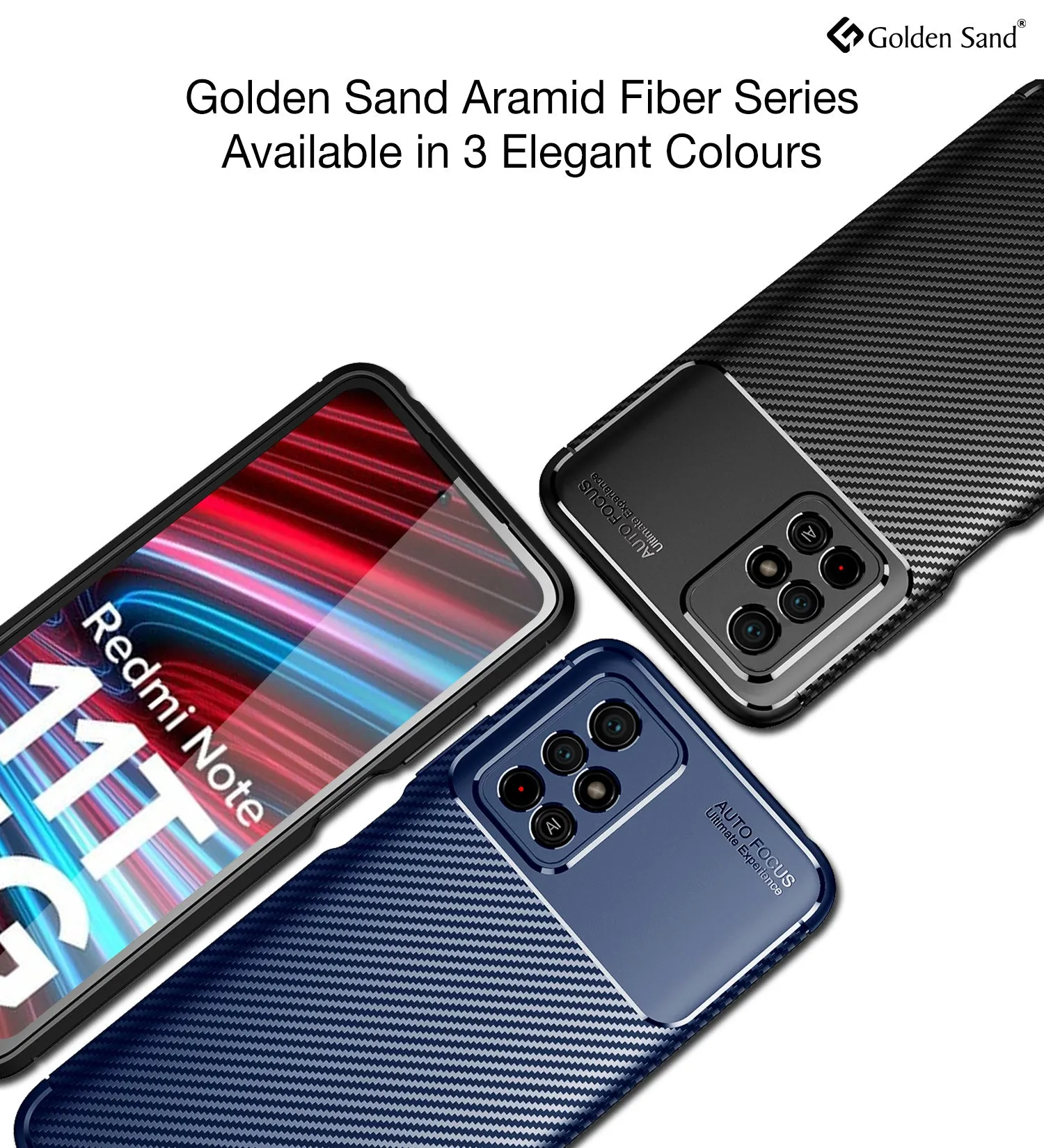 Aramid Fibre Series Shockproof Armor Back Cover for Redmi Note 11T 5G, Poco M4 Pro 5G, 6.6 inch, Blue