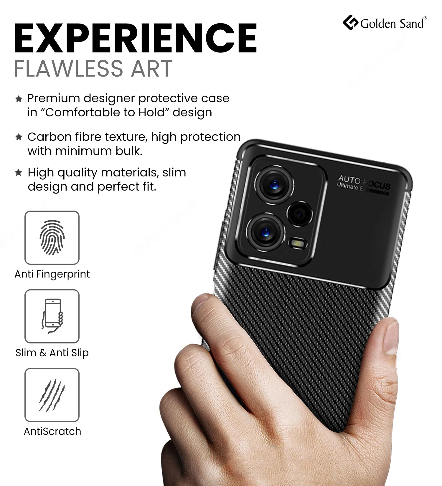 Aramid Fibre Series Shockproof Armor Back Cover for Redmi Note 12 5G, 6.67 inch, Black