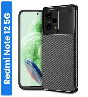 Aramid Fibre Series Shockproof Armor Back Cover for Redmi Note 12 5G, 6.67 inch, Black