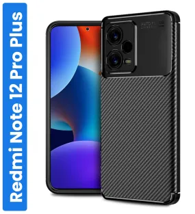 Aramid Fibre Series Shockproof Armor Back Cover for Redmi Note 12 Pro  Plus 5G, 6.67 inch, Black
