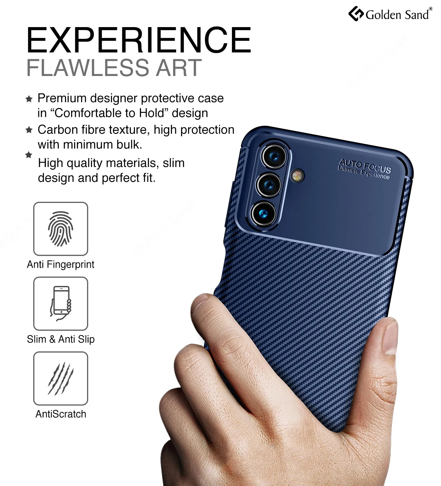 Aramid Fibre Series Shockproof Armor Back Cover for Samsung Galaxy A04s, 6.5 inch, Blue