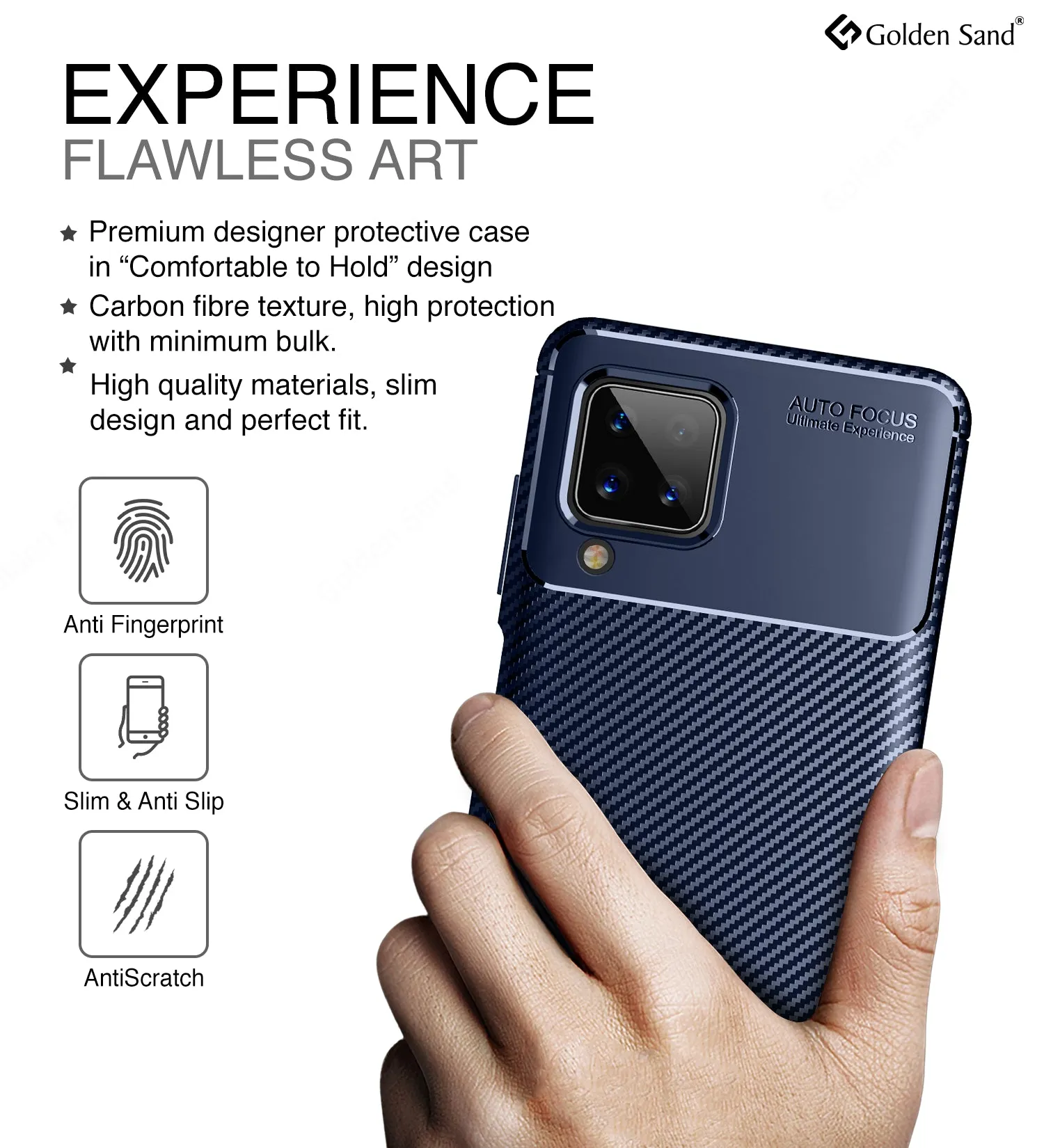 Aramid Fibre Series Shockproof Armor Back Cover for Samsung Galaxy A12, Samsung Galaxy M12, Samsung Galaxy F12, 6.5 inch, Blue