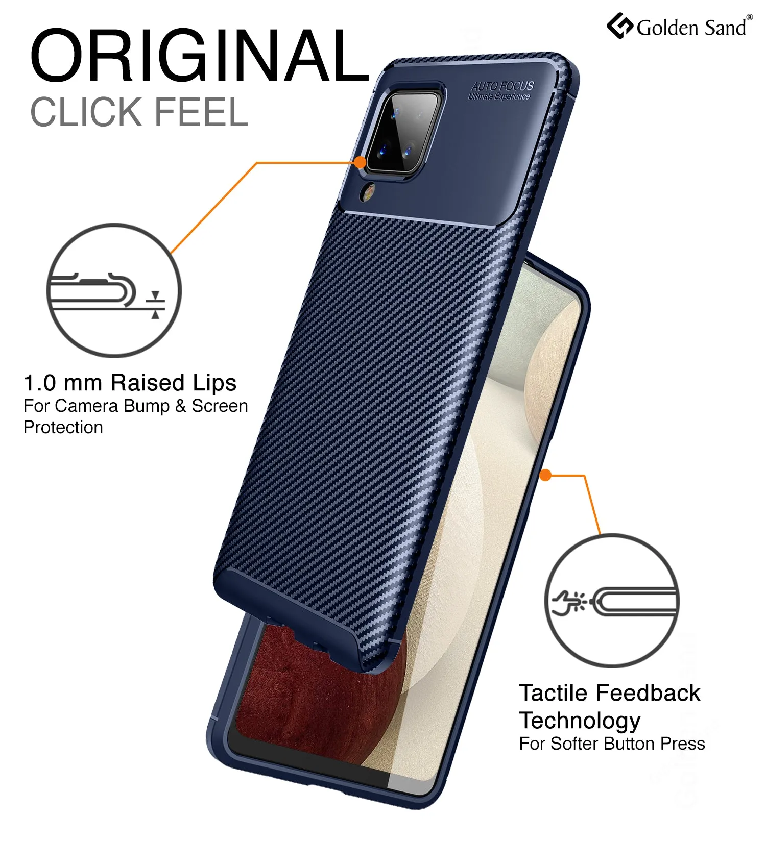 Aramid Fibre Series Shockproof Armor Back Cover for Samsung Galaxy A12, Samsung Galaxy M12, Samsung Galaxy F12, 6.5 inch, Blue