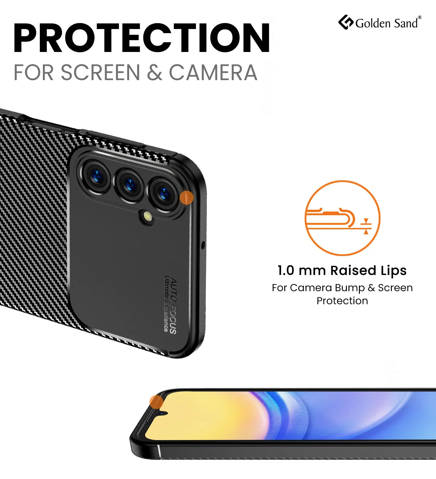 Aramid Fibre Series Shockproof Armor Back Cover for Samsung Galaxy A15 5G, Samsung Galaxy F15 5G, 6.5 inch, Black