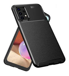 Aramid Fibre Series Shockproof Armor Back Cover for Samsung Galaxy A32 4G, 6.4 inch, Black