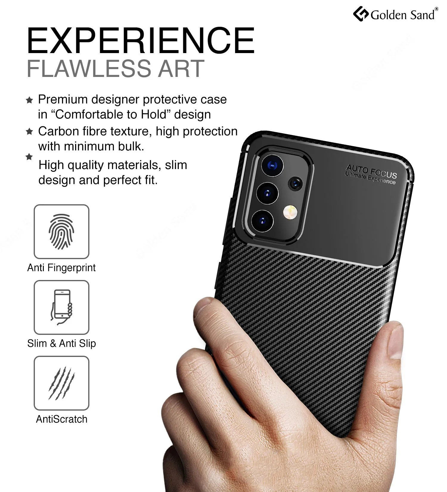 Aramid Fibre Series Shockproof Armor Back Cover for Samsung Galaxy A32 4G, 6.4 inch, Black