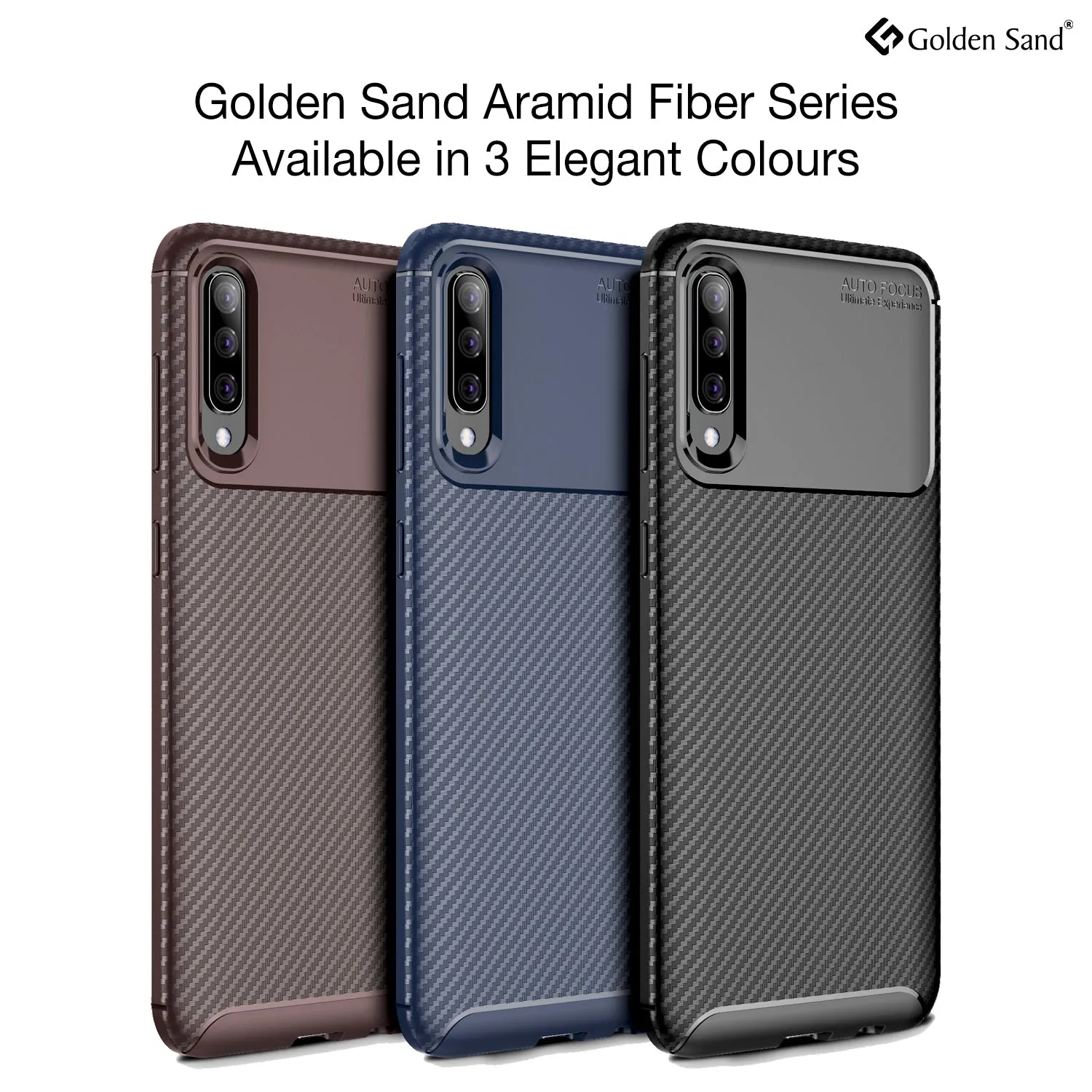Aramid Fibre Series Shockproof Armor Back Cover for Samsung Galaxy A50s, A50, A30s 6.4 inch, Black