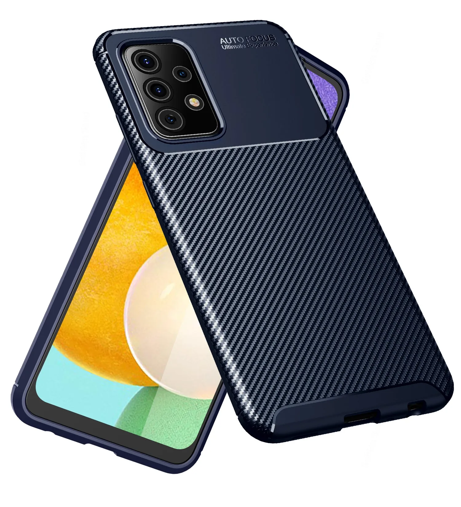 Aramid Fibre Series Shockproof Armor Back Cover for Samsung Galaxy A52 5G, Samsung Galaxy A52, Samsung Galaxy A52s 5G, 6.5 inch, Blue