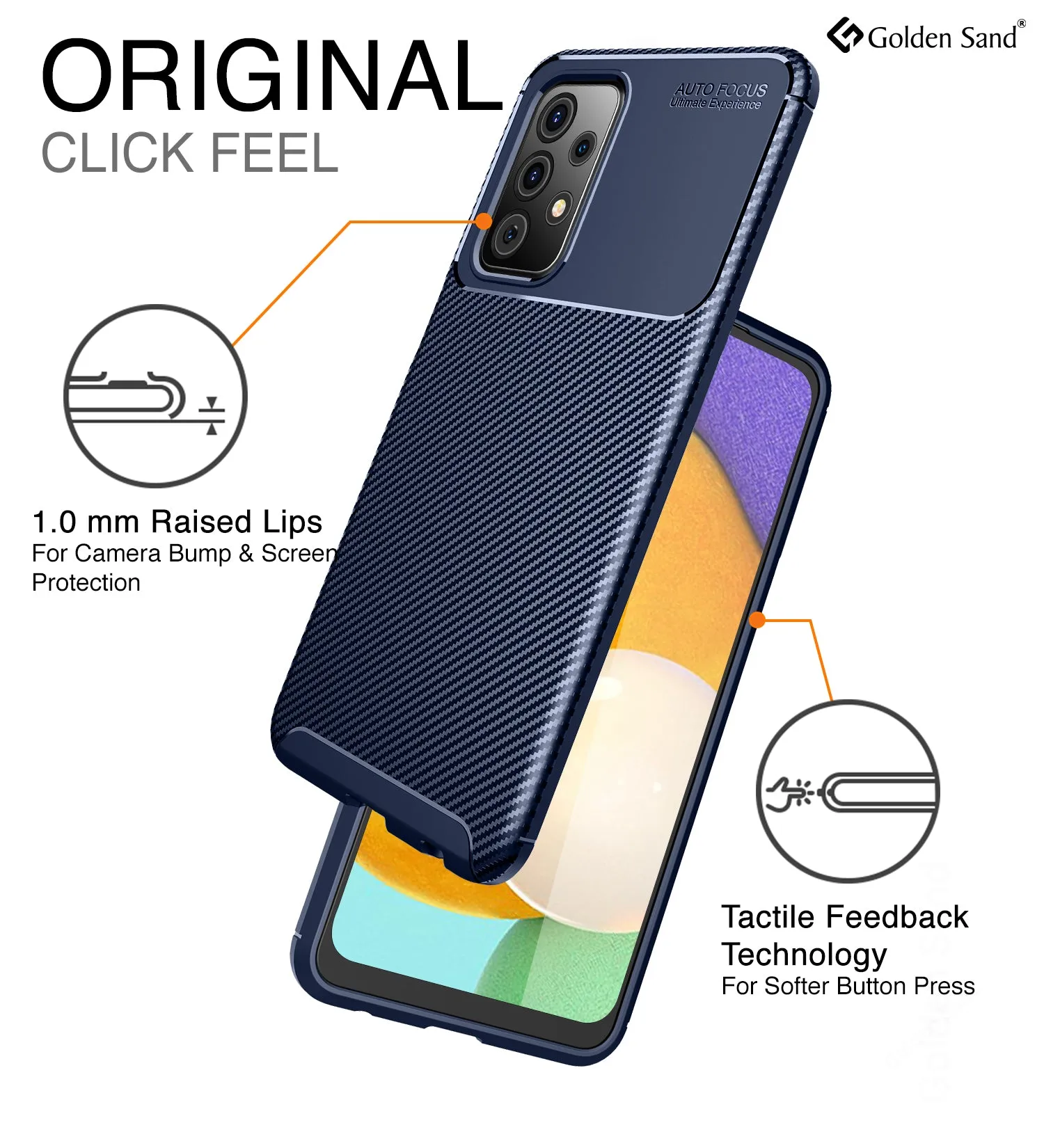 Aramid Fibre Series Shockproof Armor Back Cover for Samsung Galaxy A52 5G, Samsung Galaxy A52, Samsung Galaxy A52s 5G, 6.5 inch, Blue