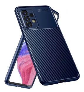 Aramid Fibre Series Shockproof Armor Back Cover for Samsung Galaxy A53 5G, 6.5 inch, Blue