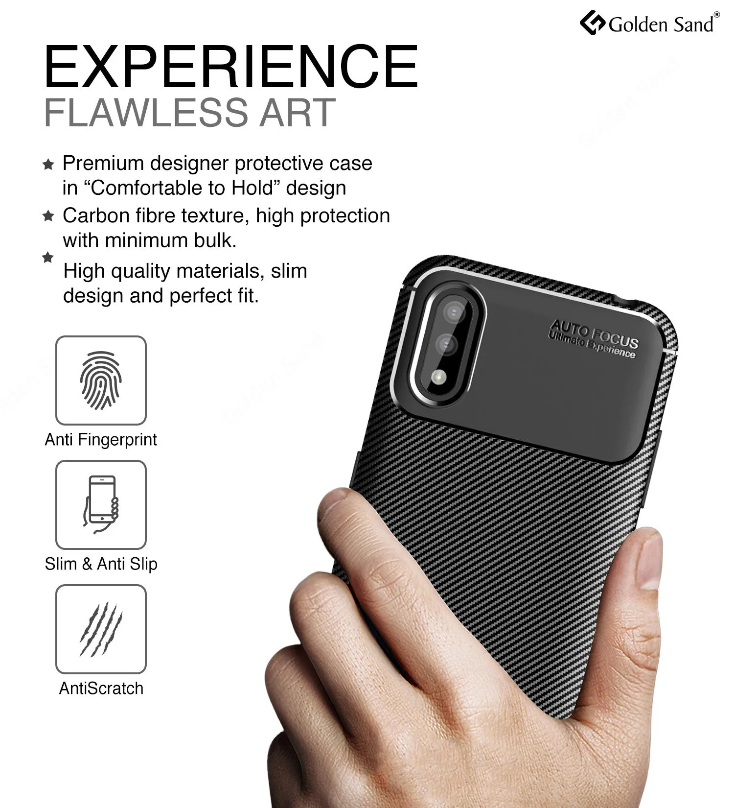 Aramid Fibre Series Shockproof Armor Back Cover for Samsung Galaxy M01, Mirage Black