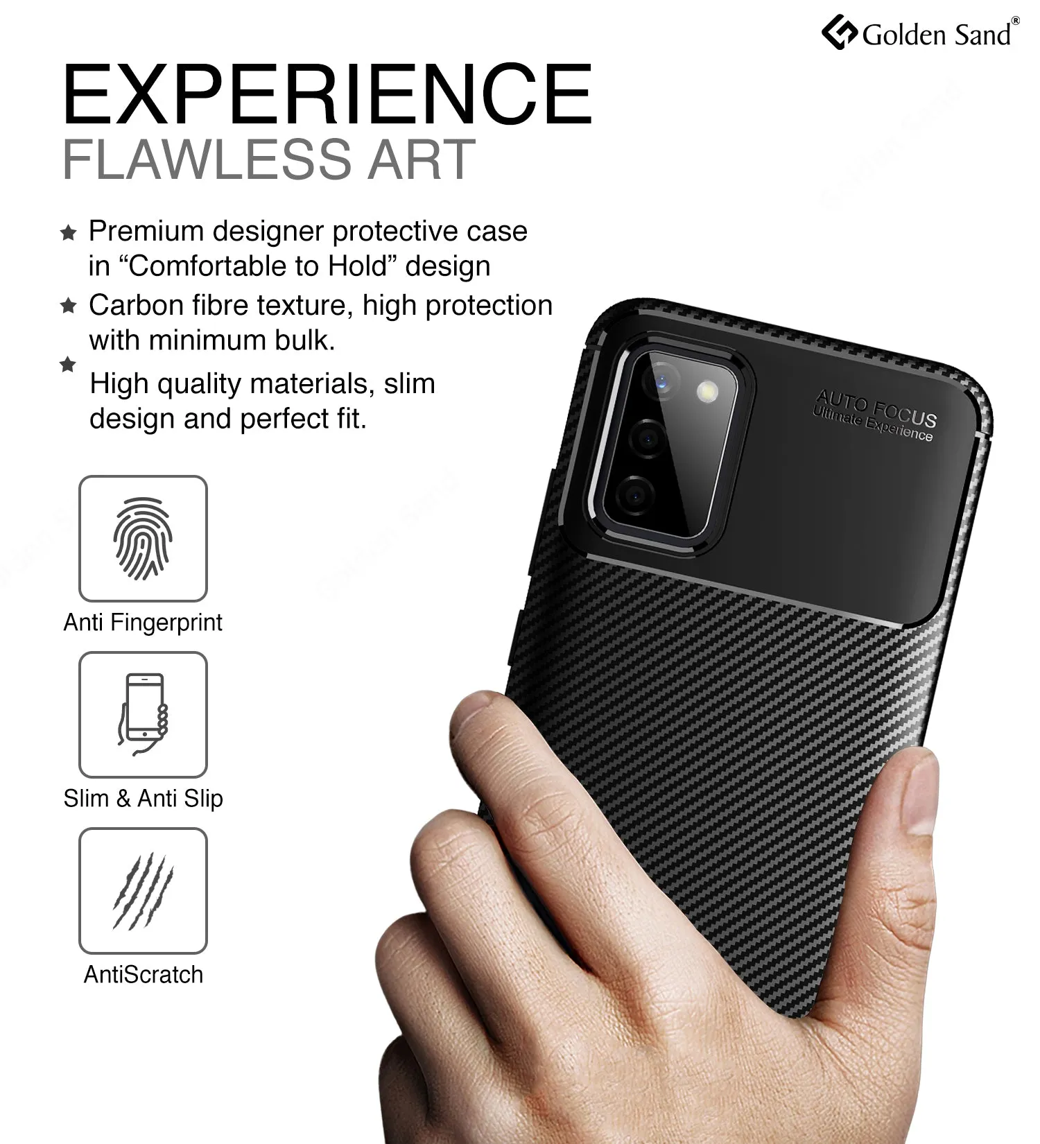 Aramid Fibre Series Shockproof Armor Back Cover for Samsung Galaxy M02s, Samsung Galaxy F02s, 6.5 inch, Black