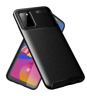 Aramid Fibre Series Shockproof Armor Back Cover for Samsung Galaxy M02s, Samsung Galaxy F02s, 6.5 inch, Black