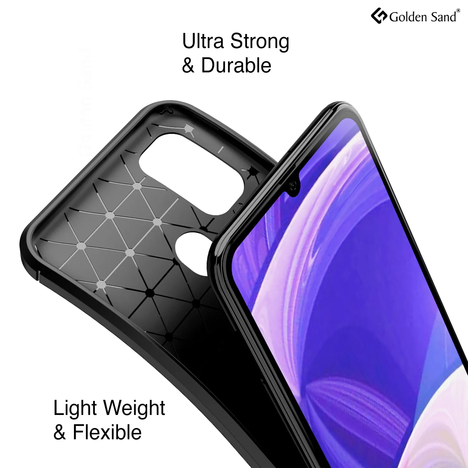 Aramid Fibre Series Shockproof Armor Back Cover for Samsung Galaxy M21 2021 Edition, Samsung Galaxy M21, M30s 6.4 inch, Black