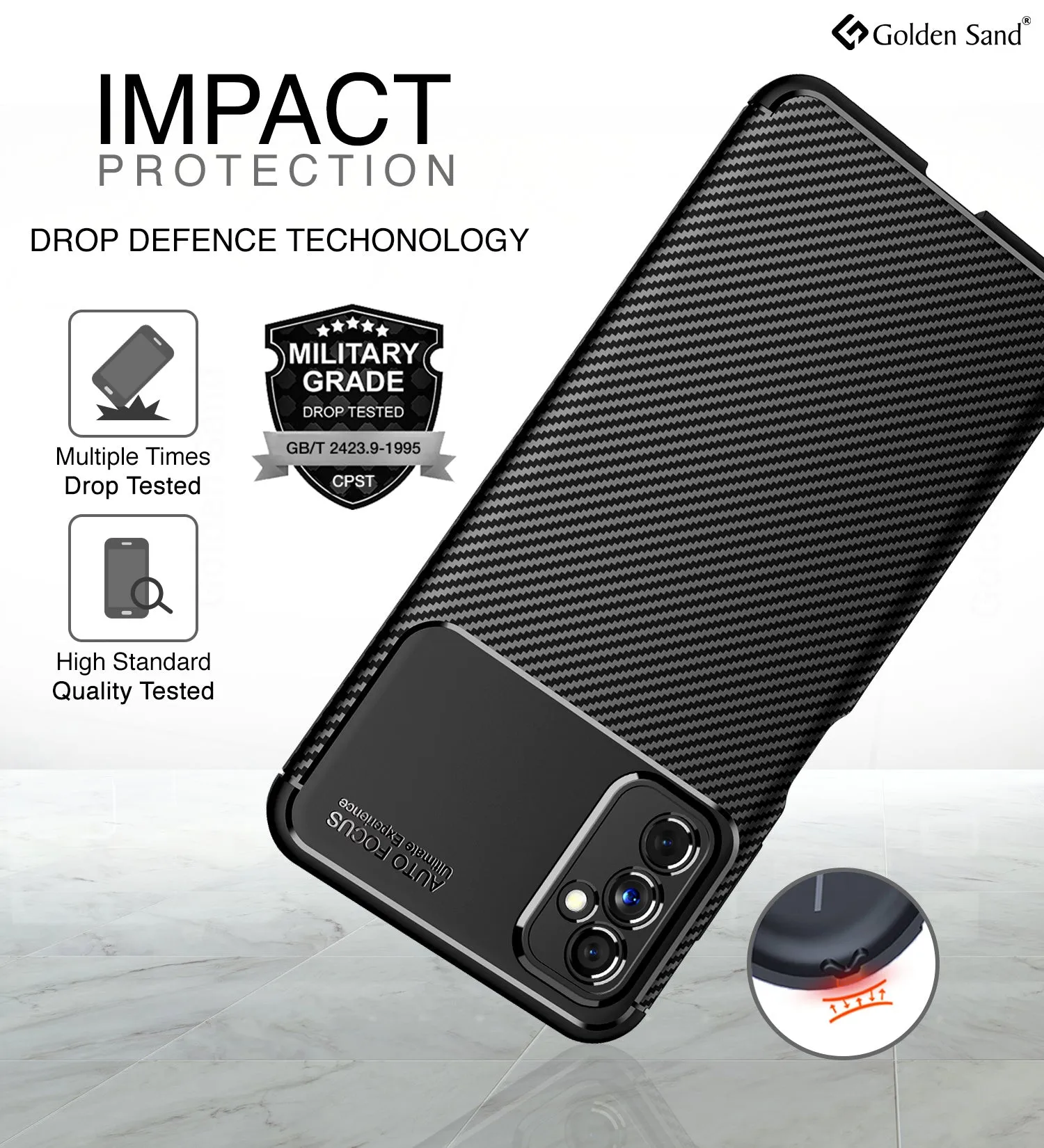 Aramid Fibre Series Shockproof Armor Back Cover for Samsung Galaxy M52 5G, 6.7 inch, Blazing Black