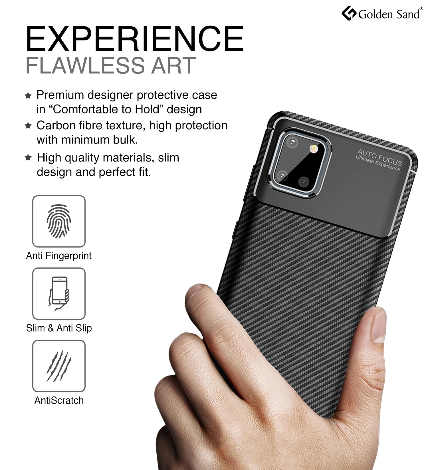 Aramid Fibre Series Shockproof Armor Back Cover for Samsung Galaxy Note 10 Lite 6.7 inch, Black