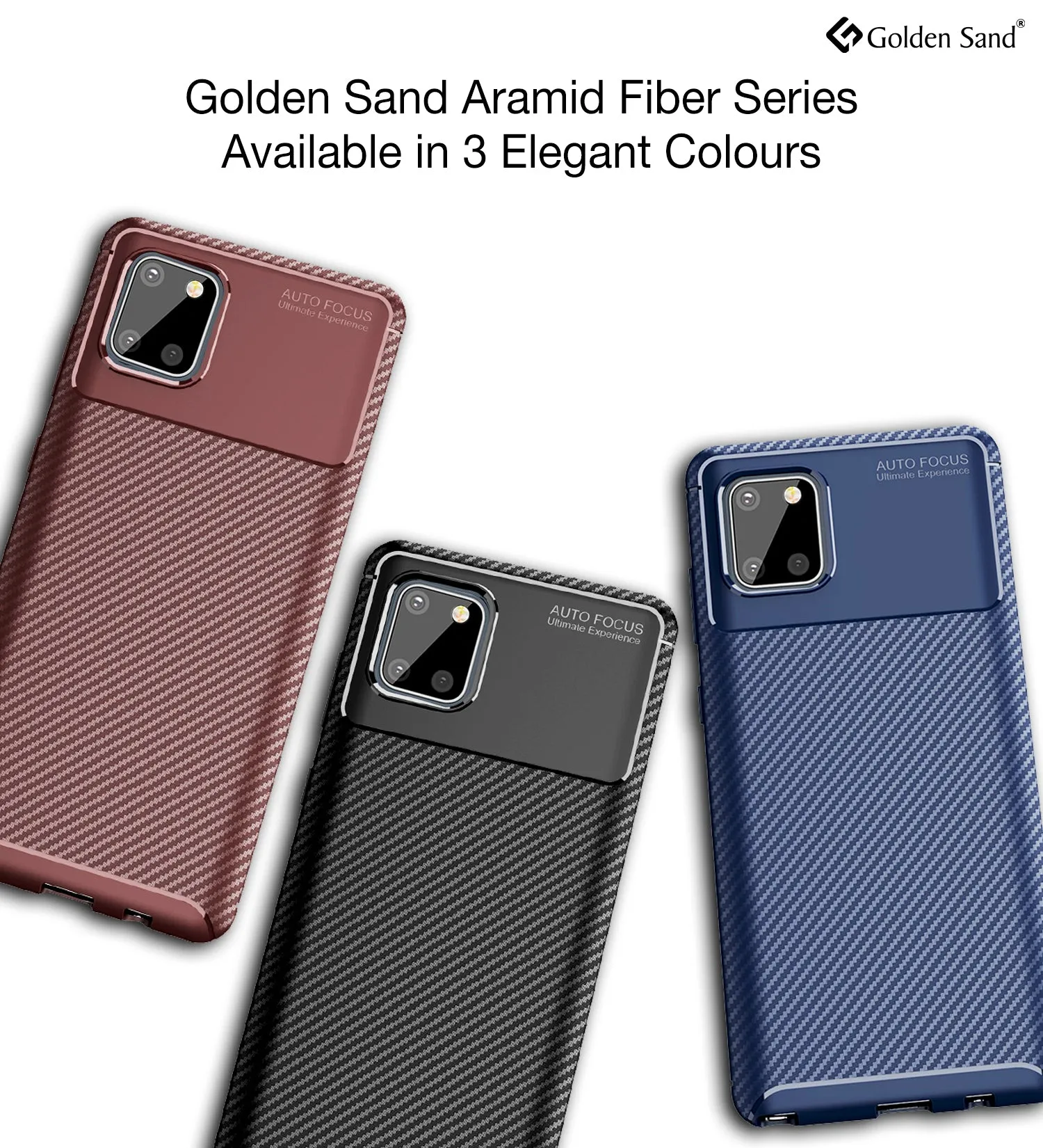 Aramid Fibre Series Shockproof Armor Back Cover for Samsung Galaxy Note 10 Lite 6.7 inch, Black